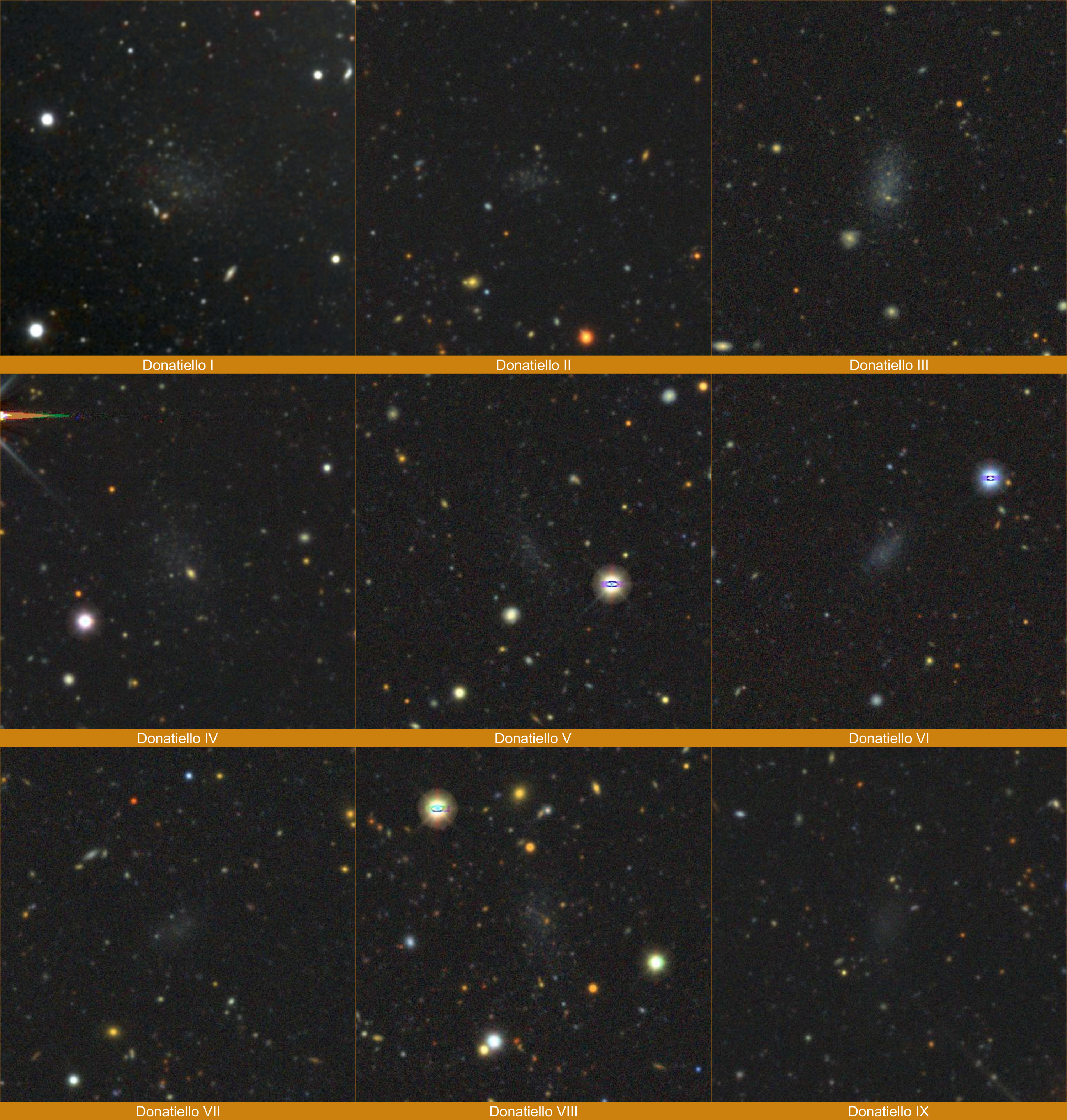 بسیاری از عکس های فضایی مکان کهکشان های کوتوله را نشان می دهند.